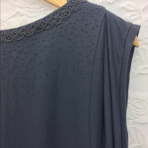 Nougat London Gray Beaded Party Dress Sz S BNWT - Picture 6 of 7